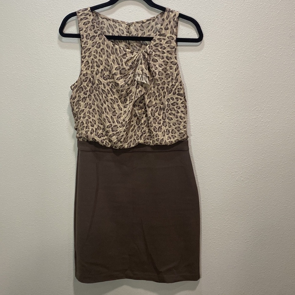 Loft leopard top‎ dress